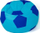 Puf ulës Go Gift Sako Ball XL, diametër 120 cm, material Oxford, blu