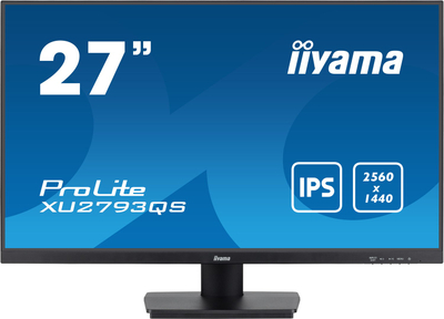 Монитор iiyama ProLite XU2793QS B7, 27\", QHD 2560x1440, IPS, црн