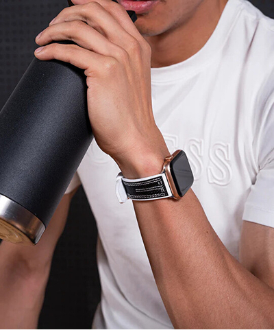 Rrip për orë smart GUESS Apple Watch (42 - 45 mm) CS3003S1, i zi