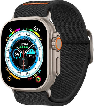 Rrip ore Spigen Lite Fit Ultra për Apple Watch, i zi