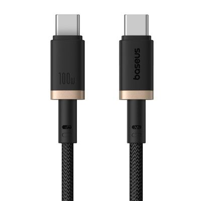 Kabllo USB C Baseus Dura, 100W, 2m, e zezë me të artë