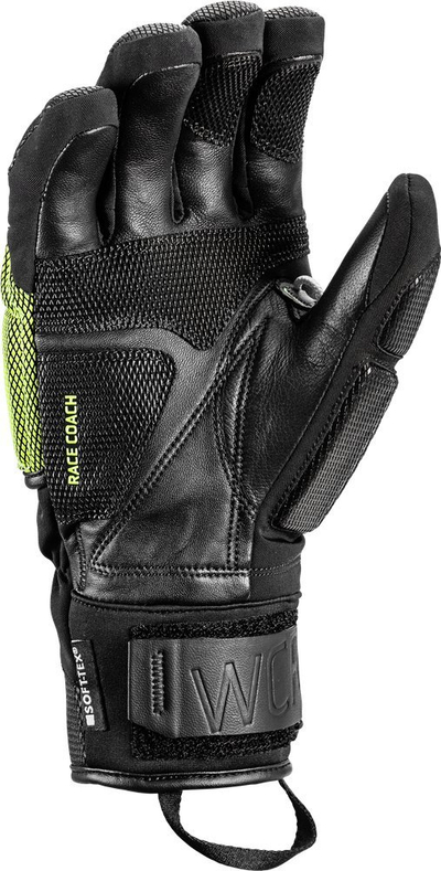 Doreza skish LEKI WCR Coach 3D, SOFT-TEX, Thinsulate, të zeza