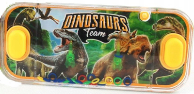 Lojë me uj Dinosaurs 0006, dore, me unaza, me dinozaurë, shumëngjyrëshe