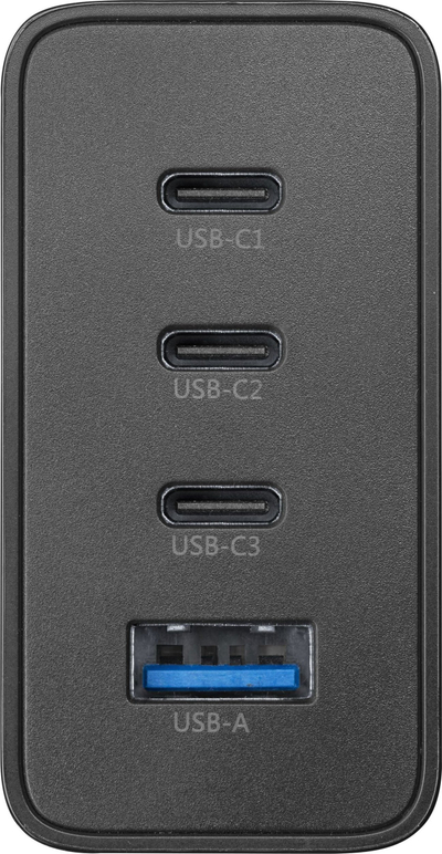 Karikues muri Cellularline Multipower Nano 100W, 3x USB C 1x USB A, GaN, i zi