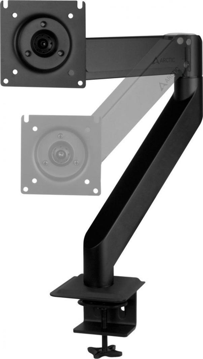 Mbajtëse për monitor Arctic Desk, deri në 43", e zezë