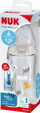 Шише за бебиња NUK First Choice Plus, 300ml, контрола на температура, проѕирно