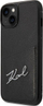 Futrollë Karl Lagerfeld KLHCP14MCSSK për iPhone 14 Plus, hardcase me xhep kartelash, e zezë