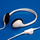 Kufje stereo Value me rregullim zëri, 3.5 mm, të bardha