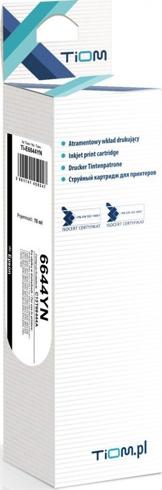 Bojë printeri Tiom Ink për Epson 6644YN C13T66444A, 70ml, e verdhë