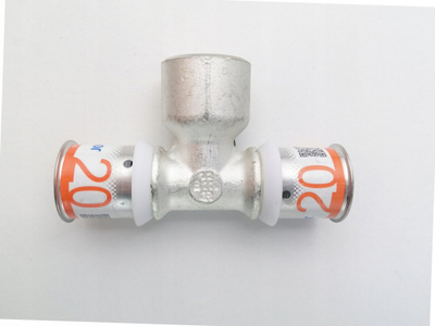 Trinjak presues Uponor S-Press PLUS 20 mm, filetë e brendshme 1/2", metalik