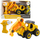Lodër ekskavator me telekomandë Remote Controlled Screwdriver RC Excavator 2in1, plastike, i verdhë