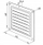 Mbulesë ventilimi çeliku Ventika WM300, 125 x 125 mm, e bardhë