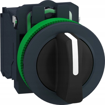 Çelës rrotullues Schneider Electric Harmony XB5 XB5FD33, 3 pozicione, 2NC, fi 30 mm, i zi