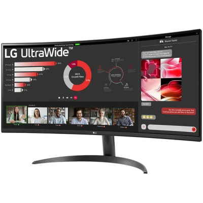 Монитор LG 34WR50QK-B, 34", Wide Quad HD, црн