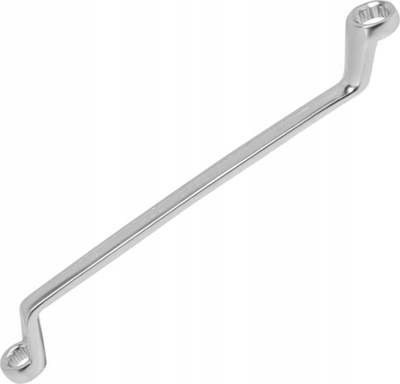 Çelës unazor i lakuar ROCKFORCE RF-7592224, 22x24 mm, kënd 75°, çelik CrV