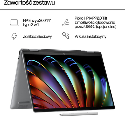 Laptop HP ENVY x360 14, 14", Ryzen 5 8640HS, 16GB RAM, 512GB SSD
