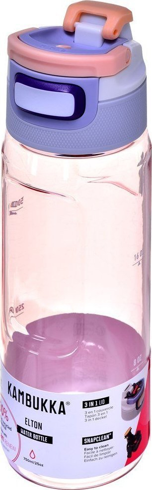 Shishe uji Kambukka Elton Rainbow Pastels, 750ml, Tritan, rozë pastel