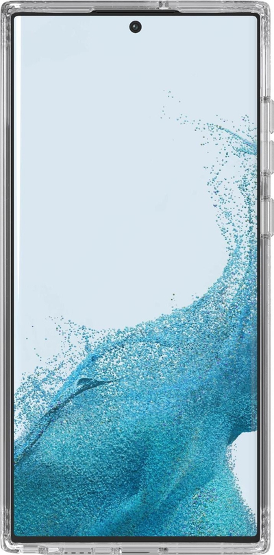 Kapak telefoni Tech21 Evo Clear për Samsung S22 Ultra, kundër goditjeve, transparent
