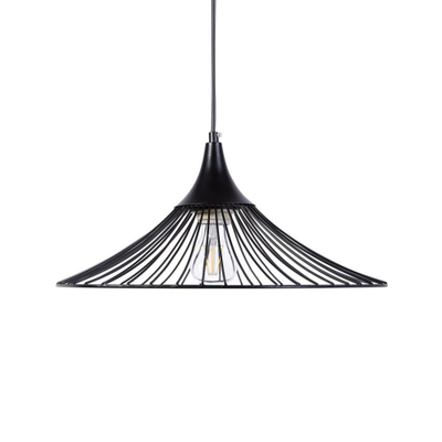 Lampë varëse Beliani Giona, metal, stil industrial, e zezë