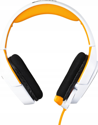 Kufje gaming Konix KX Naruto Shippuden, me mikrofon, me kabllo, bardh e portokalli