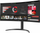 Monitor LG 34WR55QC B, 34", panoramik, i lakuar, i zi