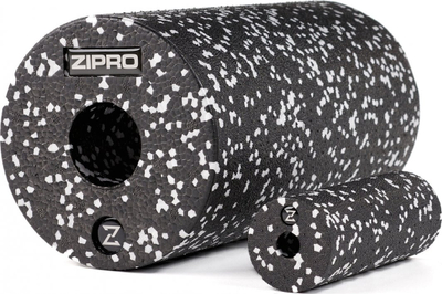 Set roller dhe topa fitnesi Zipro, të zeza
