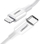Kabllo Ugreen US171 USB C në Lightning, 0.25m, 36W, e bardhë