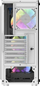 Куќиште за компјутер Darkflash DK151, бело, Midi Tower