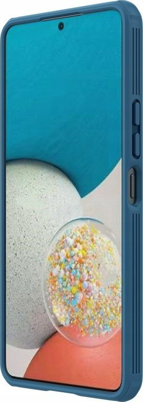 Mbështjellës telefoni Nillkin Camshield për Samsung Galaxy A14 4G, mbrojtje me kapak kamere, plastike PC, blu