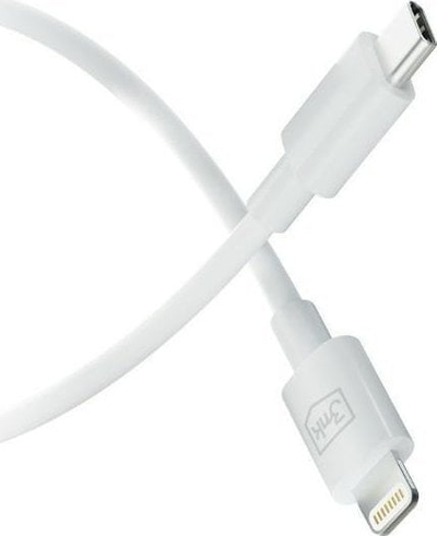 Kabllo USB 3MK Hyper, USB C me Lightning, 1.2m, e bardhë
