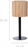 Stendar lulesh 4Living URBAN EDEN, rafte metalik me dru, 51 cm