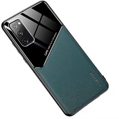 Kapak mbrapa Mocco për iPhone 12 / 12 Pro, lëkurë, me magnet, jeshil