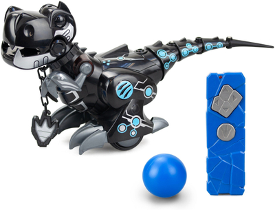 Lodër robotike SilverLit YCOO Train My Dino II, dinosauro interaktiv, telekomandë dhe kontroll me gjeste, e zezë