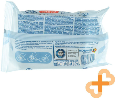 Letër tualeti e lagur Gowipes Comfort, për lëkurë të ndjeshme, 44 copa