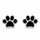 Vathë për femra Brilio Silver Paws EA110WBC, të argjendtë/ të zi