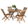 Set i jashtëm Kendall tavolinë e palosshme 5-pjesësh (HM11950)