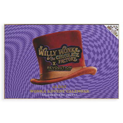 Kalendar kozmetik Revolution Willy Wonka & The Chocolate Factory 12 Day Advent Calendar