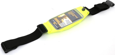 Спортски појас Platinet Smartphone Running Belt, до 5", џеб со прозорец, флуоресцентно жолт