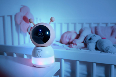 Kujdestare elektronike për bebe Concept KIDO KD4010, ekran 5" LCD, Wi-Fi, e bardhë