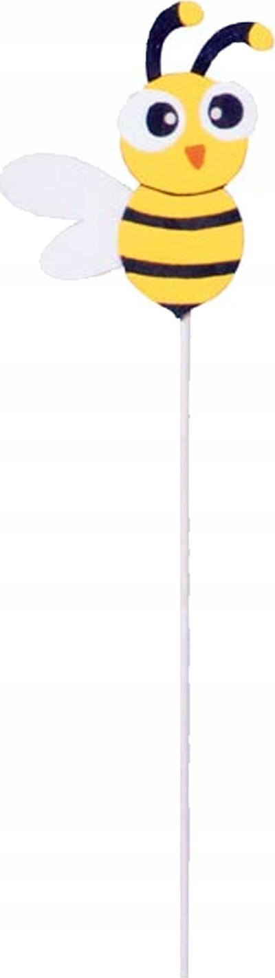 Shkop zbukurimi me bletë, dru, 32 cm, i verdhë