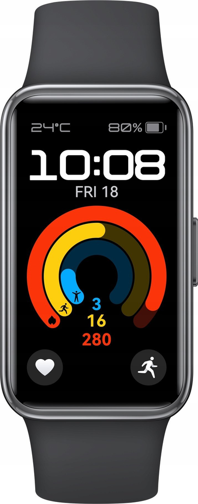 Byzylyk i zgjuar Huawei Band 9, ekran 1.47" AMOLED, i papërshkueshëm nga uji 5ATM, i zi