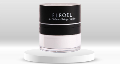 Pudër e lirshme Elroel No Sebum Fixing Powder, për me majt fytyrën mat, 7.7 g, pa ngjyrë