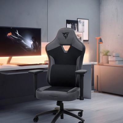 Karrige gaming ThunderX3 EAZE MESH, ergonomike, najlon dhe çelik, e zezë