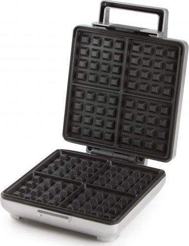 Aparat për waffle DOMO DO9250W, veshje jo ngjitëse, dizajn i palosshëm, argjendtë