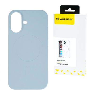 Kllëf telefoni Wozinsky Silicone Case MagSafe për Samsung Galaxy S25, silikon, me magnet, blu