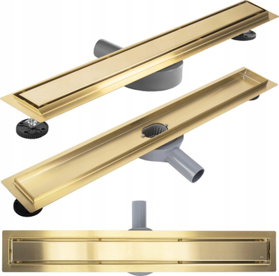 Vijë kulluese dushi Rea Neox Pro, 100 cm, çelik inox gold brushed