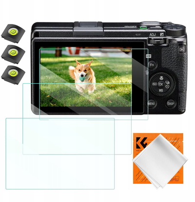 Заштитно стакло за екран K&amp;F Concept за Ricoh GR III, калено стакло, сет