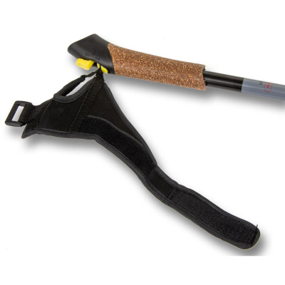 Shkopinj nordik Enero Nordic 1-seksion, 110 cm, alumin, të zinj
