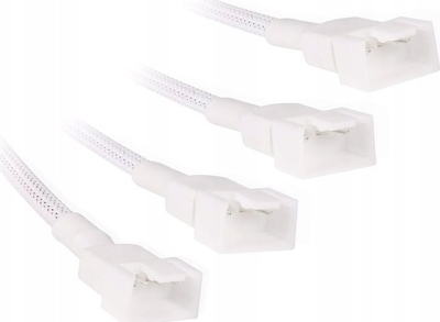 Kabllo splitter Alphacool 4-Pin në 4x 4-Pin PWM, 30cm, e bardhë