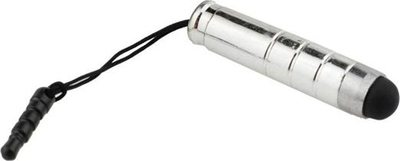 Stylus i vogël për telefon me Mini Jack, ngjyrë argjendi